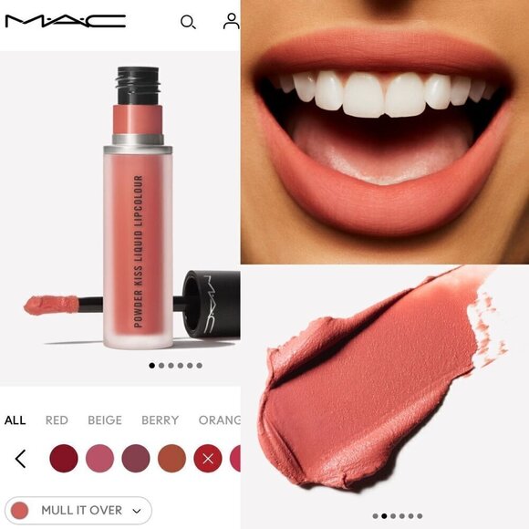 MAC Powder Kiss Liquid Lipcolour-# 989 Mull It Over 5ml/0.17oz NEW IN BOX - Picture 4 of 17
